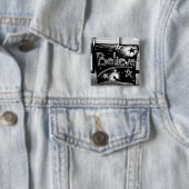 Geloof Monochrome Vierkante Button 5,1 Cm (In situ)