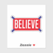 Geloof, Motivatie citaat voor zelfliefde Sticker (Vel)
