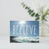 Geloof Motivatie Gezegde Briefkaart (Staand voorkant)