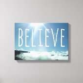 Geloof Motivatie Gezegde Canvas Afdruk (Voorkant)