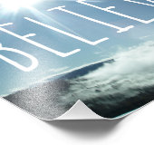 Geloof Motivatie Gezegde Foto Afdruk (Hoek)