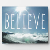 Geloof Motivatie Gezegde Fotoplaat (Voorkant)