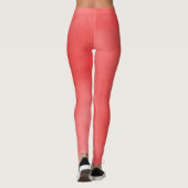 Geloof, motivatie tangerine gekleurde gym leggings (Achterkant)