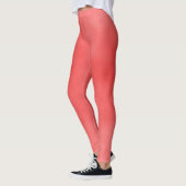 Geloof, motivatie tangerine gekleurde gym leggings (Links)
