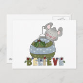 Geloof Mouse Ornament Kerst Feestdagen (Voorkant / Achterkant)