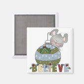Geloof Mouse Ornament Kerst Feestdagen Magneet (Voorkant / Achterkant)