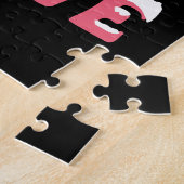 Geloof Narwhal-kerstsneeuwval met luchtlicht Legpuzzel (Zijkant)