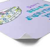 Geloof niet alles wat je denkt poster (Hoek)