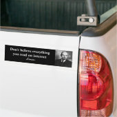 Geloof niet alles wat je op internet leest - bumpersticker (Op Truck)