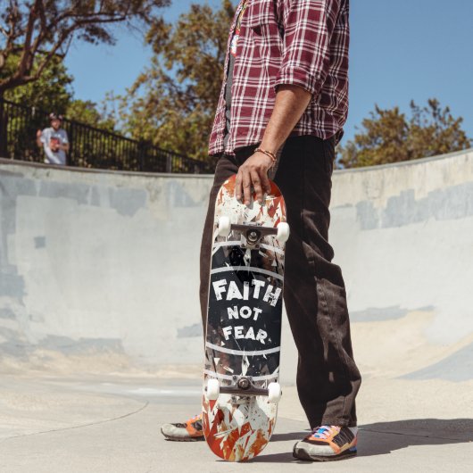 GELOOF NIET ANGST PERSOONLIJK SKATEBOARD (Buiten 2)