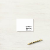 Geloof niet in eenhoorns - Geloof in mij Post-it® Notes (Op bureau)