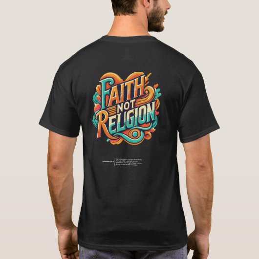 GELOOF NIET RELIGIE V2 T-SHIRT (Achterkant)
