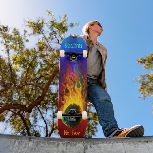 Geloof Niet Vrees Persoonlijk Skateboard (Buiten 1)
