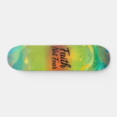 Geloof Niet Vrees Persoonlijk Skateboard (Horizontaal)