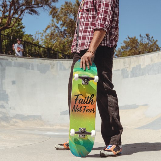 Geloof Niet Vrees Persoonlijk Skateboard (Buiten 2)