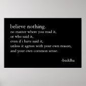 Geloof niets poster (Voorkant)