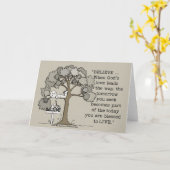 GELOOF om TE LEVEN Kaart (Gele Bloem)