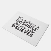 Geloof Onbegrensd - 'Alles is mogelijk' Citaten Deurmat (Schuin)