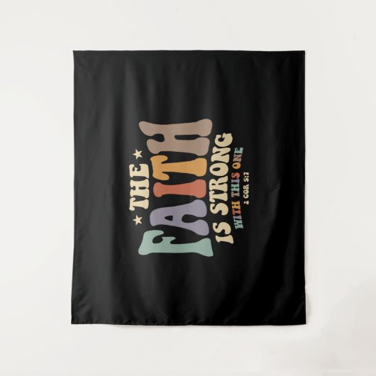 Geloof ontketende het geloof is sterk wandkleed (Voorkant)