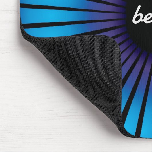 Geloof op neon optische illusie muismat (Hoek)