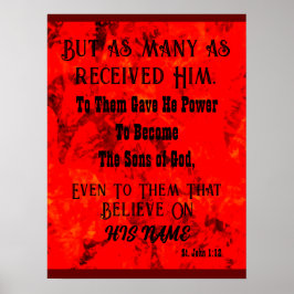 "Geloof op zijn naam" Poster