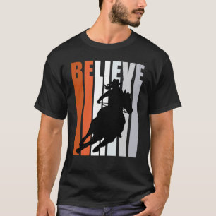 Geloof Oranje Cowgirl Zuidelijke Meisjes Western P T-shirt