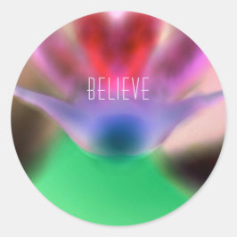 "Geloof" Orchid Design Sticker