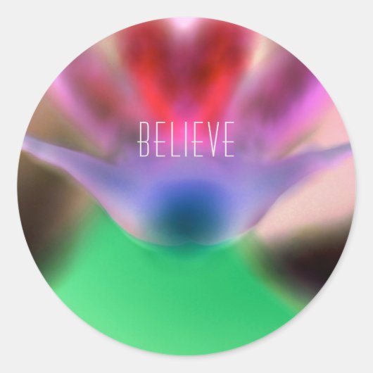 "Geloof" Orchid Design Sticker (Voorkant)