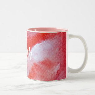 Geloof Originele Roze Rode Mooie Mok