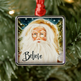 Geloof Oude Wereld Kerstman Inspirity Kerstmis Metalen Ornament