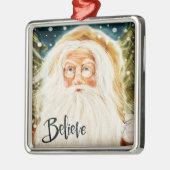 Geloof Oude Wereld Kerstman Inspirity Kerstmis Metalen Ornament (Links)