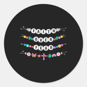 Geloof Over Angst Armbanden Christelijk Geloof Jez Ronde Sticker