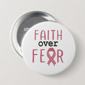 Geloof Over Angst Borstkanker Bewustzijn Ronde Button 7,6 Cm (Voorkant /achterkant)
