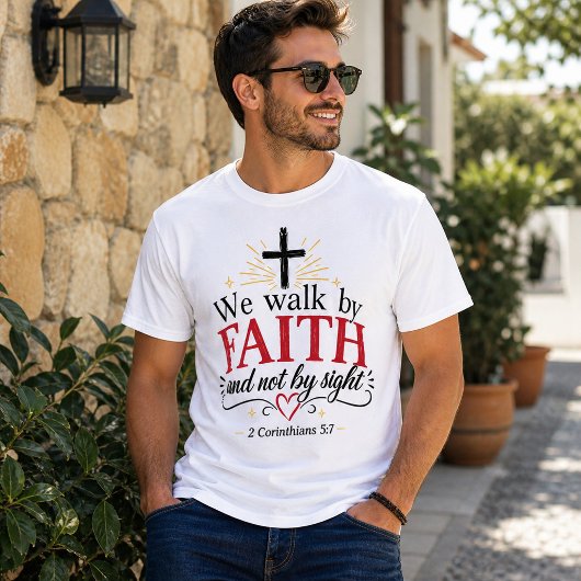 Geloof Over Angst Christelijk T-shirt
