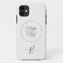Geloof over angst gepersonaliseerd Motivatie Case-Mate iPhone Case