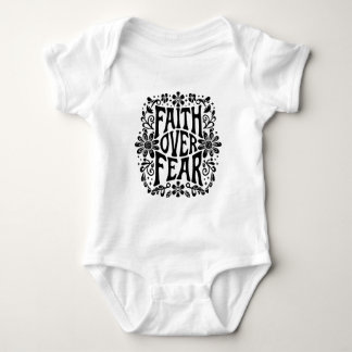 Geloof over angst groovy Christelijk Romper