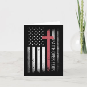Geloof over angst kruist Christelijke Amerikaanse  Kaart