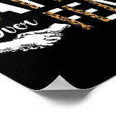 Geloof Over Angst Letters Christelijk Geloof Kruis Poster (Hoek)