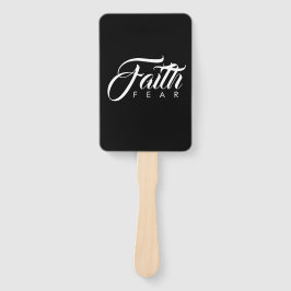 Geloof Over Angst Wit en Zwart Handwaaier