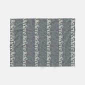 Geloof over panelen fleece deken (Voorkant (Horizontaal))