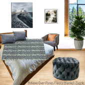 Geloof over panelen fleece deken