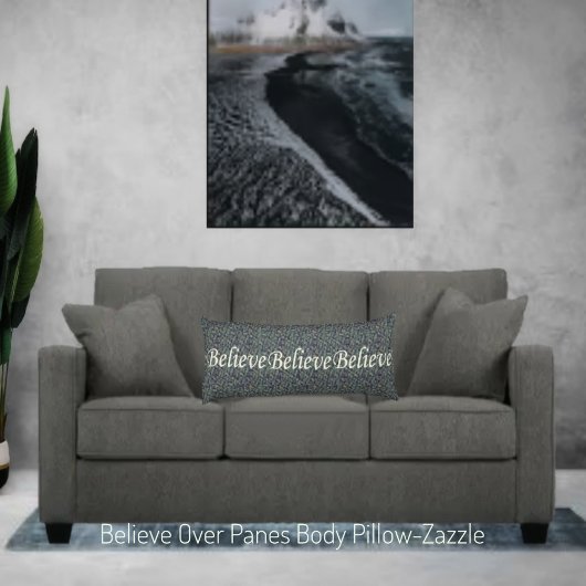 Geloof over panelen lichaamskussen