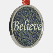 Geloof over panelen metalen ornament (Rechts)