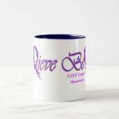 Geloof "Paarse Mok" Tweekleurige Koffiemok (Center)