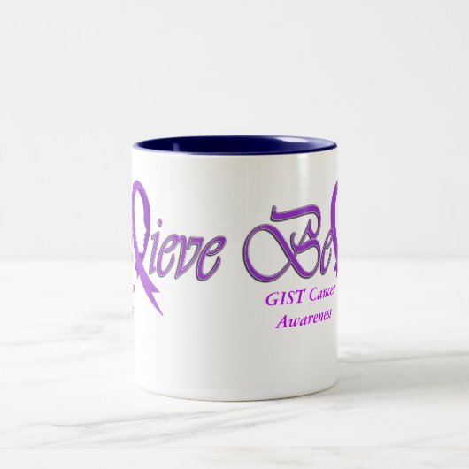 Geloof "Paarse Mok" Tweekleurige Koffiemok (Center)