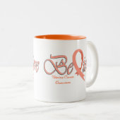 Geloof "PerzikMok" Tweekleurige Koffiemok (Voorkant rechts)