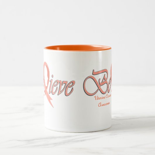 Geloof "PerzikMok" Tweekleurige Koffiemok (Center)