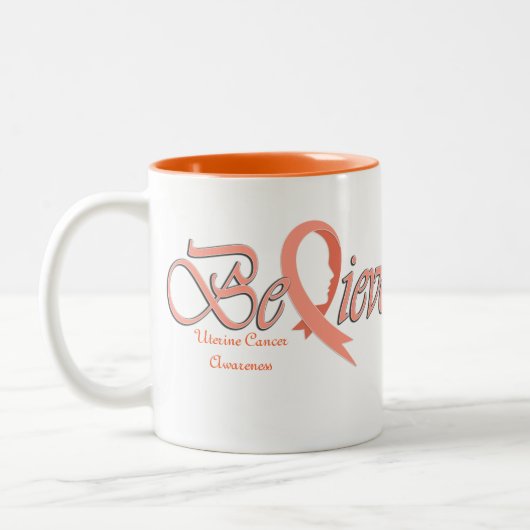 Geloof "PerzikMok" Tweekleurige Koffiemok (Links)