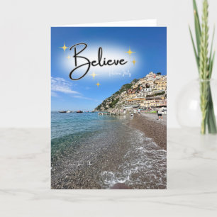 Geloof Positano Italië Kerstvakantie Kaart