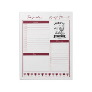 Geloof positieve bevestigende offerte voor dagelij notitieblok